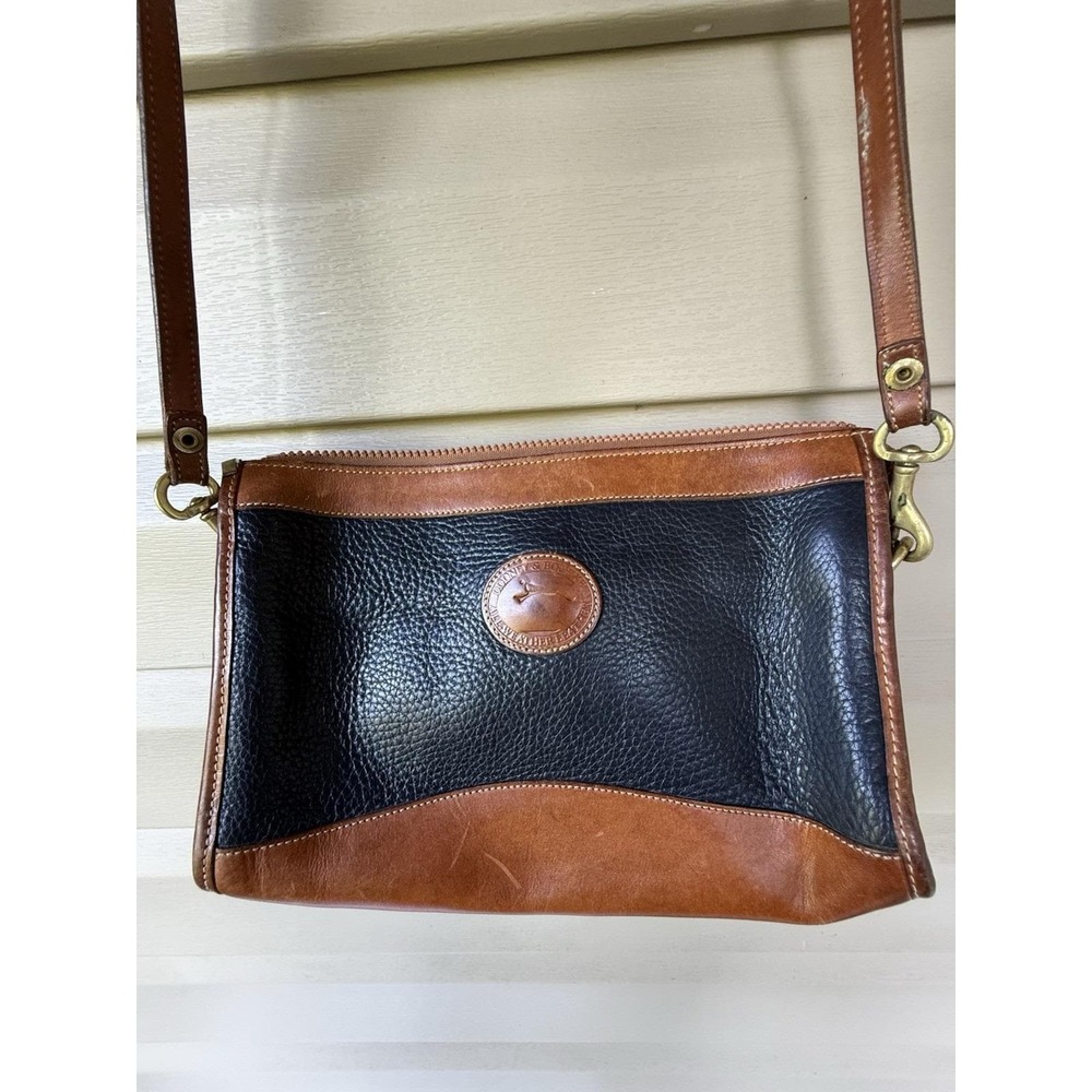Vintage~Dooney & Bourke AWL R20 Zip Top-RARE*CADET Blue*Shoulder Bag Purse